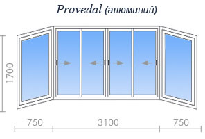 Остекление балкона WDS